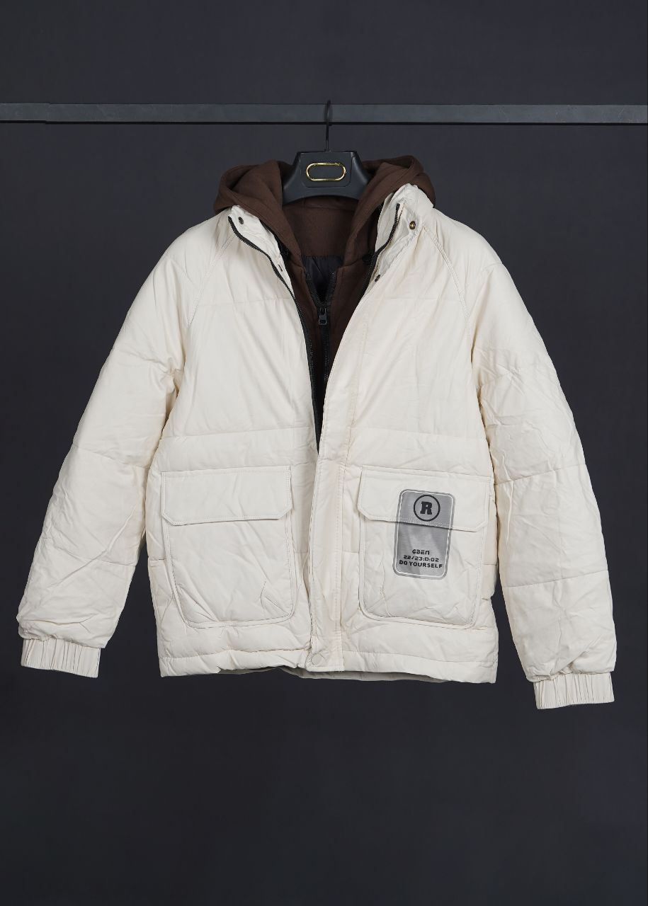 کاپشن مردانه وارداتی چرم کلاهدار