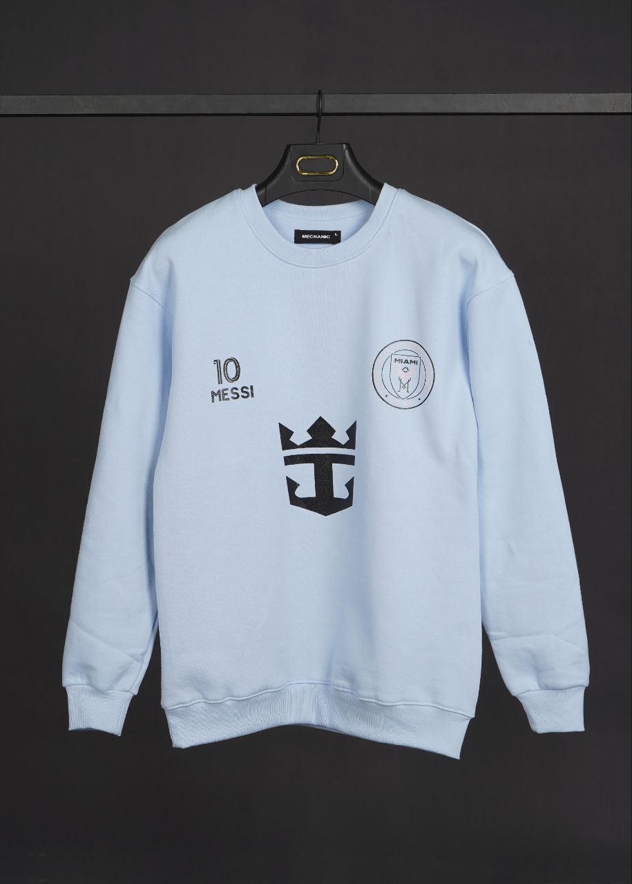 کیت ورزشی مردانه دورس سه نخ پنبه طرح مسی اینتر میامی